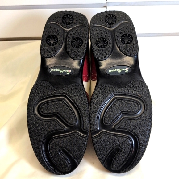 Sandbaggers Madison Golf Slip-On Shoe Red/White Size 10 EUC - Picture 7 of 8